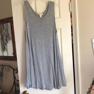 Casual Grey Sleeveless Dress